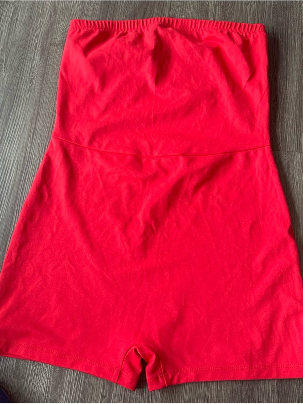 wild fable Bright Red Strapless Romper